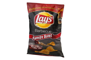 Lay's Barbecue Flavored Potato Chips Family Size!