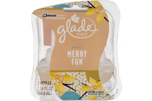 Glade Plugins Scented Oil Vanilla Merry Fun Refills - 2 CT