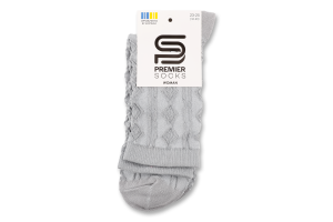 Шкарпетки жіночі з елементами 3Д класичні р.23-25 Premier Socks