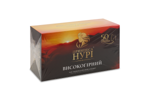 Чай Високогірний чорний байховий дрібний 50*1,8г Принцеса Нурі