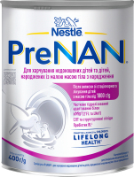 Смесь сухая для питания недоношенных детей и детей родившихся с малой массой тела при рождении Pre NAN ж/б 400г