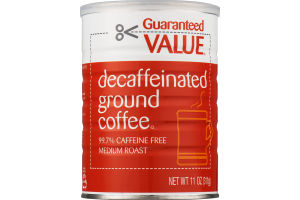Guaranteed Value Decaffeinated Ground Coffee Medium Roast