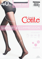 Колготки женские Conte elegant Active soft 40den 3 nero