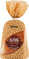 Хліб нарізний Тостовий гречаний Добрий м/у 0.35кг