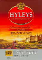 Чай чорний байховий цейлонський суцільнолистовий ароматизований бергамотом Ерл Грей Hyleys к/у 100г