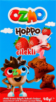 Печиво Хоппо з полуничним кремом 40г Озмо