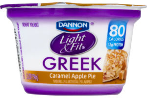 Dannon Light & Fit Greek Nonfat Yogurt Caramel Apple Pie