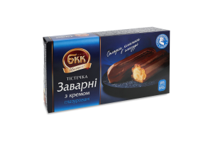 Пирожные глазированные Заварные с кремом Київ БКК к/у 372г