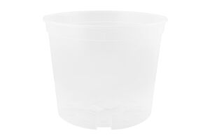 Вазон д/квітів дренажний прозорий 25*20см Алеана