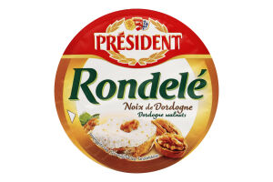 Сир Rondele з дордонським горіхом 70% 125г President