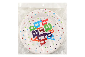 Тарілка паперова d17см №WB240411001 Happy birthday Ningbo Union Point Imp&Exp Co. Ltd 10шт