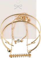 Браслет метал під золото FHF25618M18