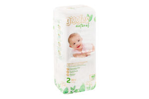 Підгузки Нейча міні 2 3-6кг 40шт Гіглс