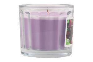 Свічка Лакшері Бузок соєвий віск дерев"яний гніт скло 8*10см Пако ІФ