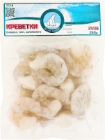Креветки заморожені очищені сирі 21/25 Polar Seafood в/у 250г