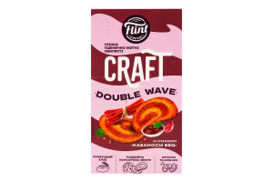 Гренки пшенично-ржаные волнистые Кабоносы BBQ Double wave Craft Flint к/у 70г