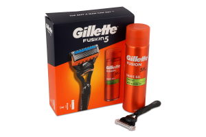 Набір Gillette Fusion5 брит 1к+гель д/гол чутл 200