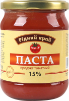 Паста томатная 15% Рідний край с/б 485г