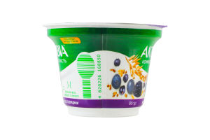 Біфідойогурт 2.2% з біфідобактеріями Actiregularis з наповнювачем Ягоди-злаки Активіа ст 180г