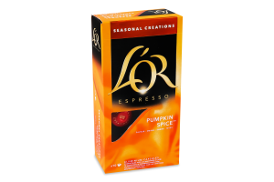 Кофе натуральный жареный молотый ароматизированный в капсулах Pumpkin spice Espresso L'OR к/у 52г
