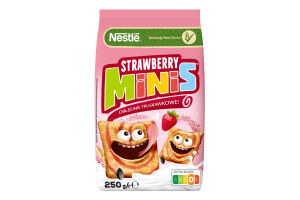 Завтрак сухой готовый с витаминами и железом Strawberry Minis м/у 250г