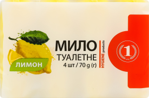Мило туалетне Лимон ТМ "1" 4х70г