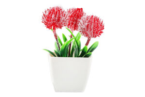 Квіти штучні у горщику 10*12см в асортименті