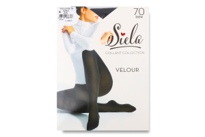 Колготи жіночі Велюр неро 70ден р.2 Сіела