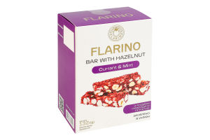 Батончик з фундуком, смородиною та м'ятою Flarino к/у 132г