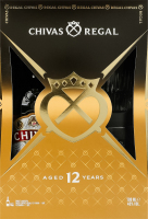 Набір подарунковий Віскі 700мл 40% шотландське купажоване 12 років + 2 склянки Chivas Regal к/у