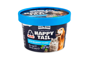 Корм додатковий для домашніх тварин Морозиво з чорничним пюре Club 4 Paws ст 90г