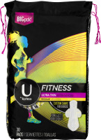 U By Kotex Fitness Pads Ultra Thin Regular - 30 CT