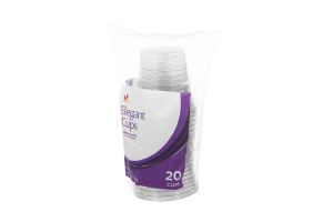 Ahold Elegant Cups Clear Plastic - 9 OZ