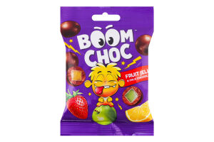 Драже в молочном шоколаде со вкусом фруктов Мармелад Boom Choc м/у 80г