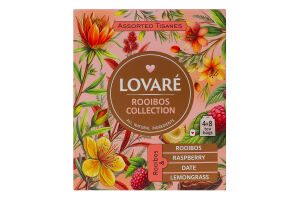 Чай ройбуш асорті Rooibos collection Lovare к/у 32х1.5г