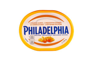 Сир 34% м'який з копченим лососем пастеризований Philadelphia п/у 175г