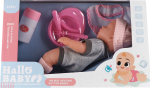 Лялька-пупс Малюк в шапці снідає 985915