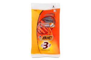 BIC*3 станки д/гоління Sensitive 8шт