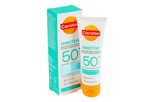 Крем для лица для чувствительной кожи солнцезащитный SPF 50+ Carroten 50мл