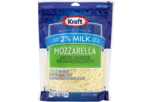 Kraft Natural Cheese Shredded 2% Milk Mozzarella