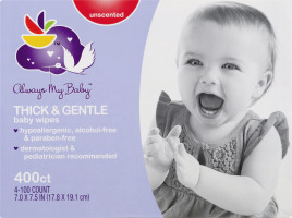 Always My Baby Baby Wipes Thick & Gentle Unscented - 400 CT