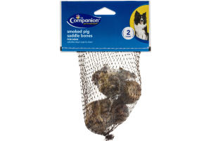 Ahold Companion Smoked Pig Saddle Bones - 2 CT