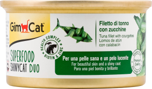 Корм д/котів Шайні Кет Суперфуд з тунцем та цукіні 70г ж/б Джим Кет