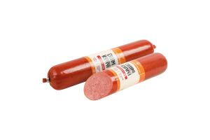 Ковбаса напiвкопчена з м'яса курки "Салямі куряча" першого сорту 420 гр