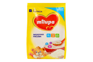 Каша молочна для дітей від 4міс суха рисова Milupa м/у 210г
