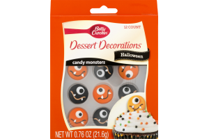 Betty Crocker Dessert Decorations Halloween Candy Monsters - 12 CT
