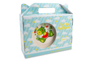 Набір посуду д/хлопчика Тарілка 190мл+Салатник 150мл+Кухоль 220мл порцеляна GGP