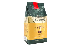 Кава натуральна смажена в зернах Gold Cafe Crema Jacobs м/у 1кг