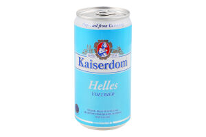 Пиво 0.25л 4.9% светлое фильтрованное пастеризованное Helles Kaiserdom ж/б