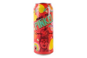 Напій зброджений 0.5л 5% газований Mango-peach Pinkel з/б